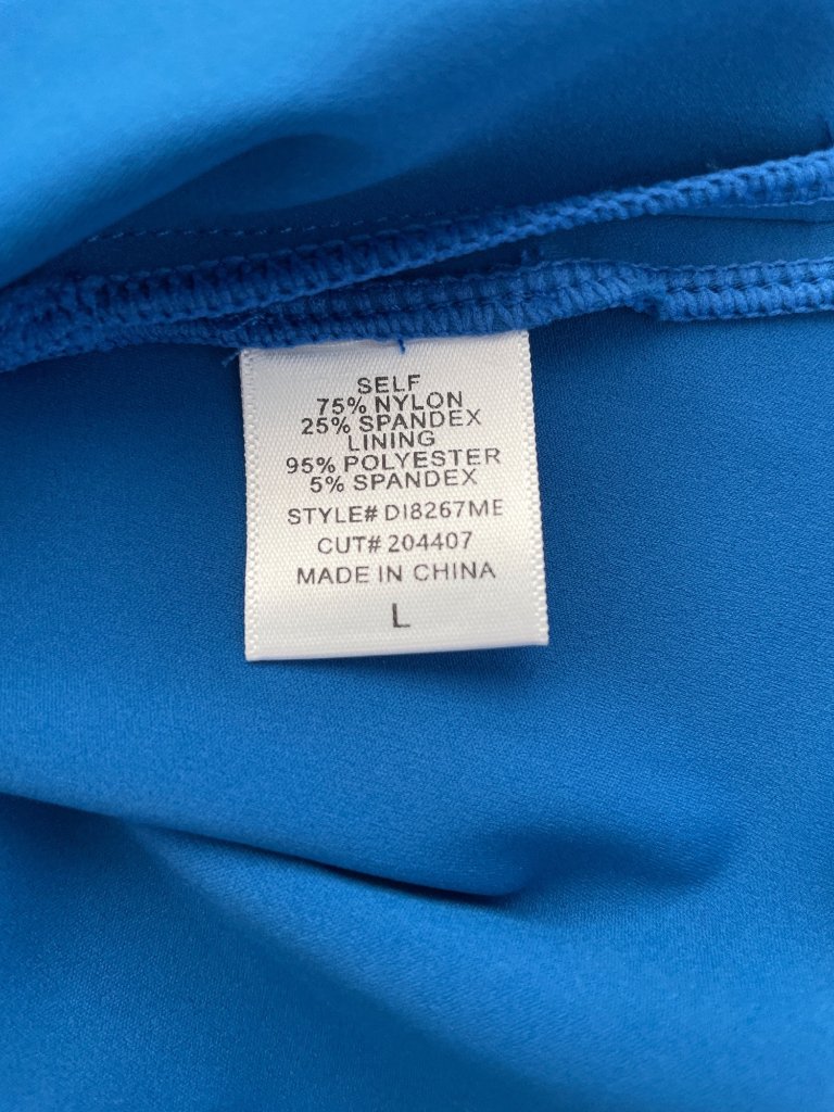 Myellement Boutique Hoodie Tunic Dress Large Long Sleeve Blue Sporty Athleisure — image 6 of 7